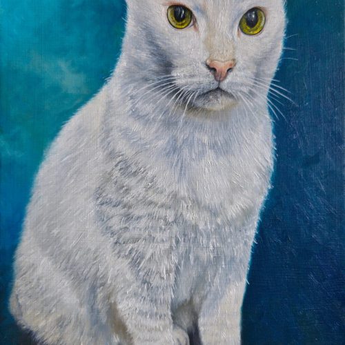 Pip-kattenportret-in-olieverf