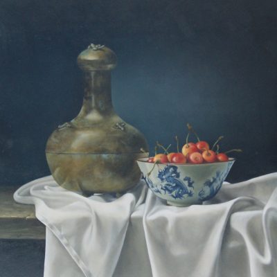 Wespenvanger-en-schaaltje-kersen